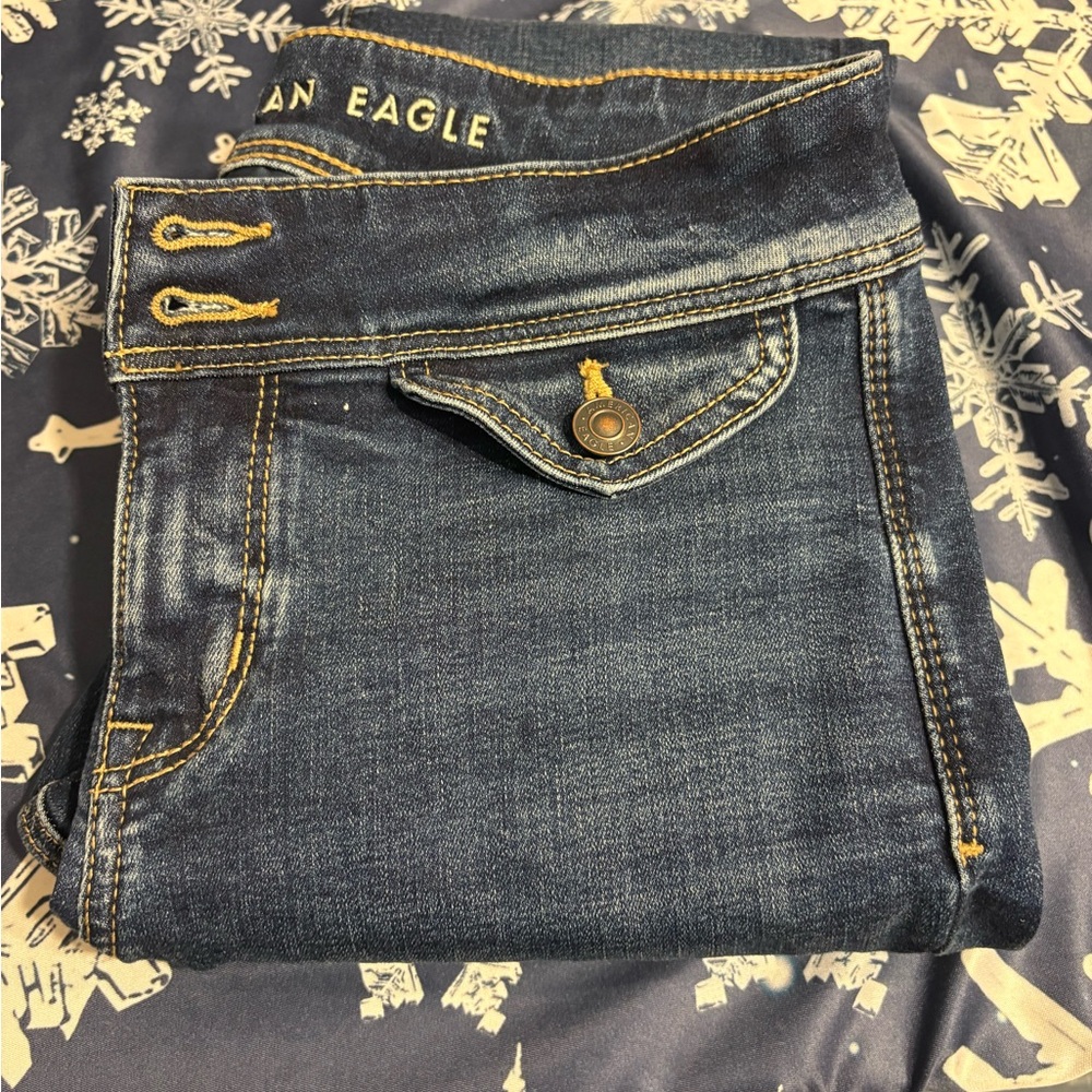 American Eagle Outfitters Dark Blue Boot Cut Jeans